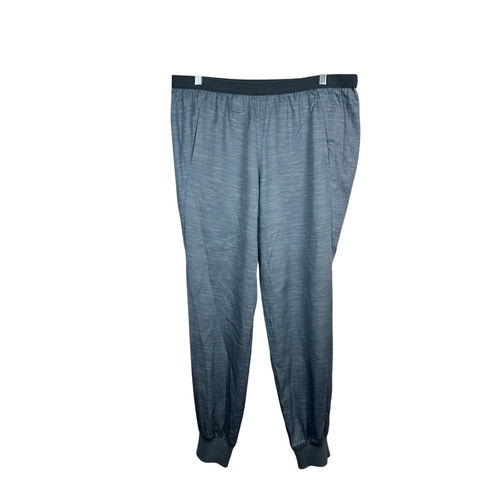 Vince Jogger Pants Women Large Blue Grey Excellent 100% Modal Heathered Relaxed